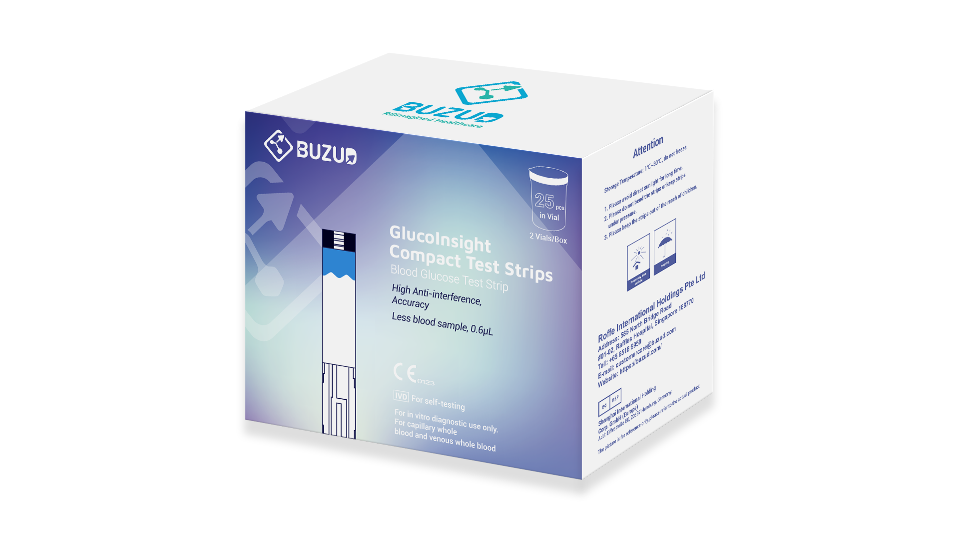 GlucoInsight Compact Test Strip and Lancet set (old)