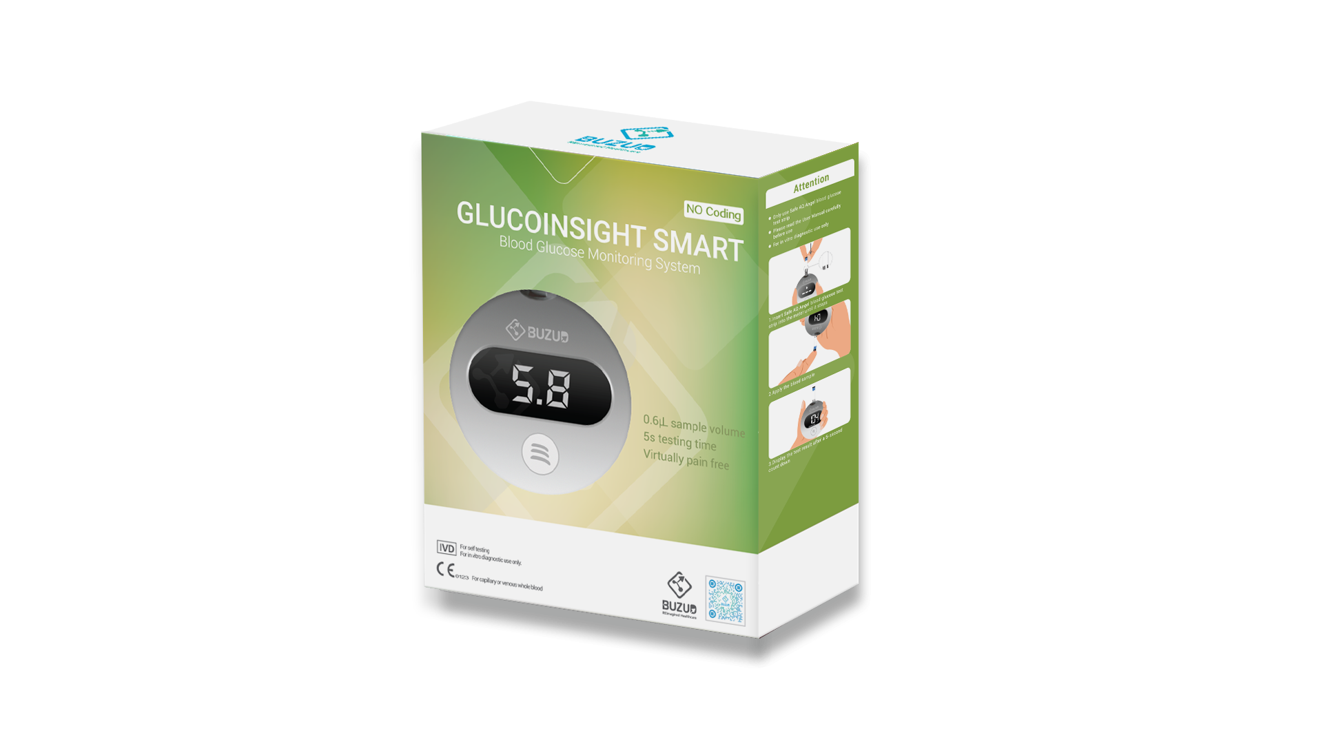 GlucoInsight Smart Blood Glucose Monitoring System set (old)