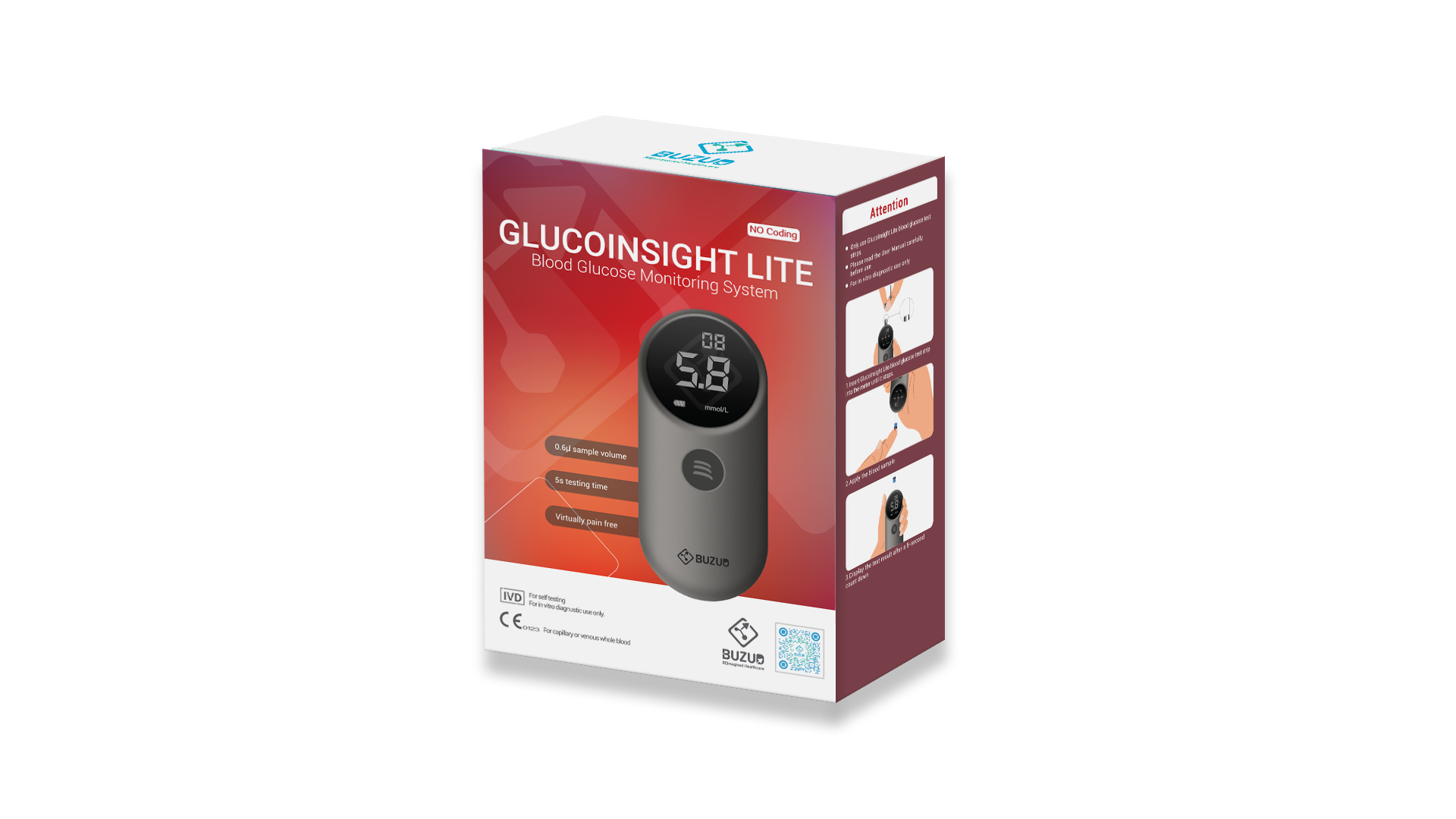 GlucoInsight Lite Blood Glucose Monitoring System set (old)
