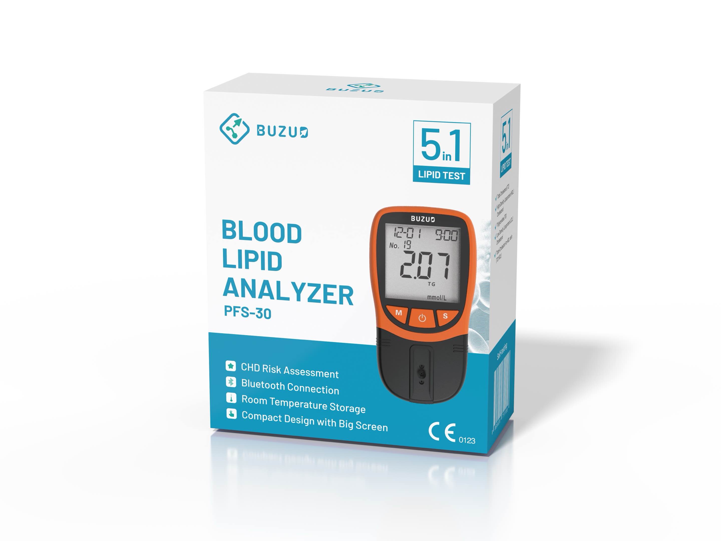 BUZUD Blood Lipid Analyzer PFS-30 (Bluetooth included)