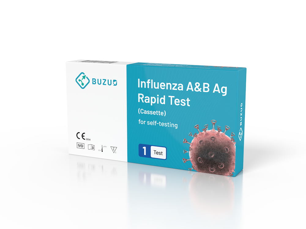 BUZUD Influenza A&B Ag Rapid Test (Cassette) (1 test/box)